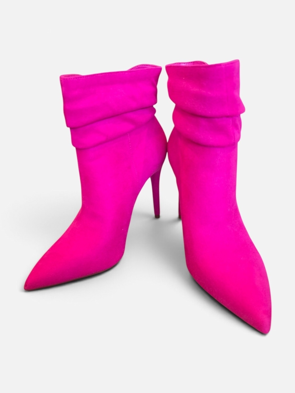Jessica Simpson Women's Hot Pink Pointed-Toe Stiletto Ankle Boots